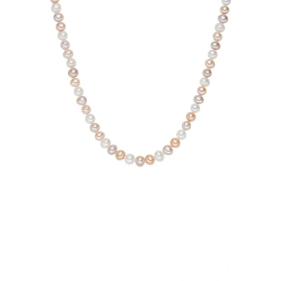 Imagen de Valero Pearls SÜSSWASSER Zuchtperlenweiss Collar, Mujer, Talla: 40, Silber