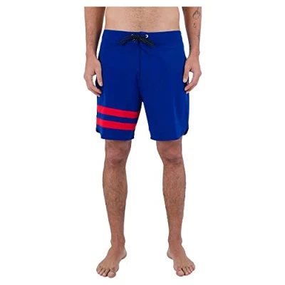 Imagen de Hurley Phantom Eco Block Party 18&#039; Bañador para Hombre, Azul Real Profundo, 36