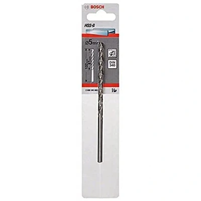 Imagen de Bosch Professional 1x HSS G Broca para metal (Ø 5 mm, Robust Line, Accesorios taladro)