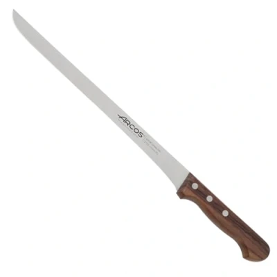 Imagen de Arcos Serie Atlantico Cuchillo Jamonero Flexible Hoja de Acero Inoxidable 170 mm Mango madera Palisandro color marrón
