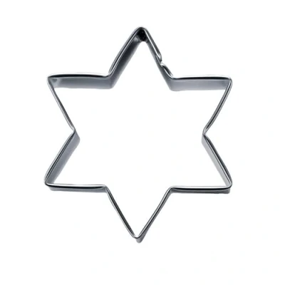 Imagen de Staedter 6 Punto Estrella Cortador de Galletas, Plata, Acero Inoxidable, Plateado, 18 x 3 cm