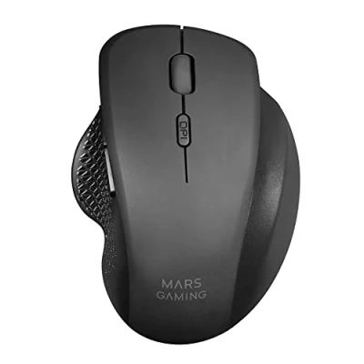 Imagen de MARSGAMING Mars Gaming MMWERGO Negro, Ratón Inalámbrico Ergonómico para PS4/PS5/XBOX/PC/Mac
