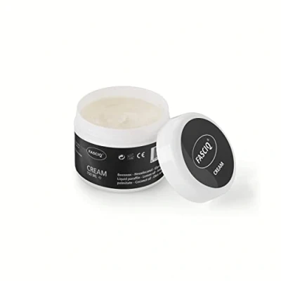 Imagen de FASCIQ Crema para masaje Fascial Producto 100% Natural Emoliente Fascia Terapia de Liberación Miofascial Perfecto IASTM Sin Perfumes, Colorantes ni Conservantes 150 ML