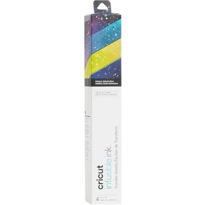 Imagen de Cricut 2007508 Hoja de Transferencia Tinta Infusible, 4/Pkg Galactic Stars, 12&quot;x12&quot;