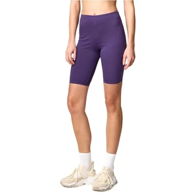 Imagen de Merry Style Mallas Cortas para Mujer Leggins por encima de la rodilla Leggings cortos Pantalones verano mujeres Deporte Shorts MS10 200 (Púrpura,L)