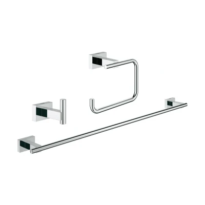 Imagen de Grohe Set de accesorios baño Juego 3 en 1 color Rectangular (cromo) Ref. 40777001
