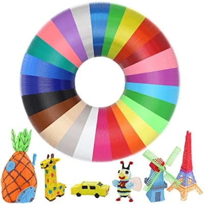 Imagen de Filamento PLA 1.75 mm,Filamento de para 3D Pen 1.75mm Pluma Filamentos Lapiz 5m Impresora con 25 Colores Diferente