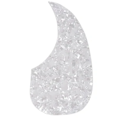 Imagen de Musiclily Oversize Autoadhesivo Pickguard Forma de Lágrima Golpeador para Guitarra Acústica Estilo Martin D28, White Pearl