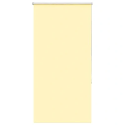 Imagen de vidaXL Estor Enrollable Opaco Amarillo 65x150 cm Tela Ancho 60,7 cm, día y Noche, de Cocina, Enrollable,