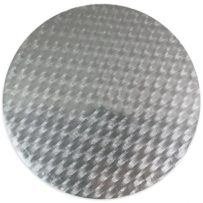 Imagen de PME CCR818 Tarjeta Redonda para Tartas de 22 cm, Cartón, Plateado