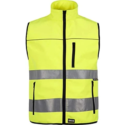 Imagen de Work Team Chaleco workshell de Alta Visibilidad, Cintas Reflectantes Diferentes tamaños. EN ISO 20471:2013 Hombre Amarillo A.V. XS