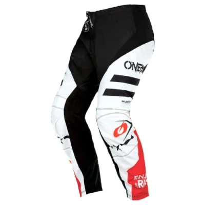 Imagen de O&#039;Neal Pantalones de Motocross Niños MX Mountain Bike Ajuste para una máxima Libertad Movimiento, diseño Ligero Element Youth Squadron V.22 Blanco Negro 18