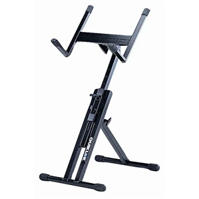 Imagen de Quik Lok QL/640 Soporte para amplificador (regulable, tamaño pequeño), color negro