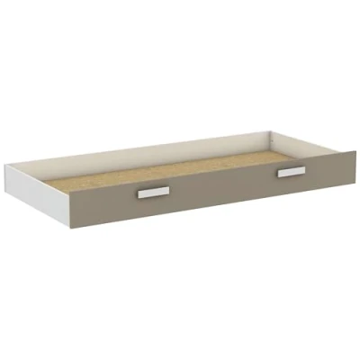 Imagen de Demeyere Tidy Lit gigogne en Bois Blanc Mat 1984X 219 X930 mm, Mattweiß/Tone