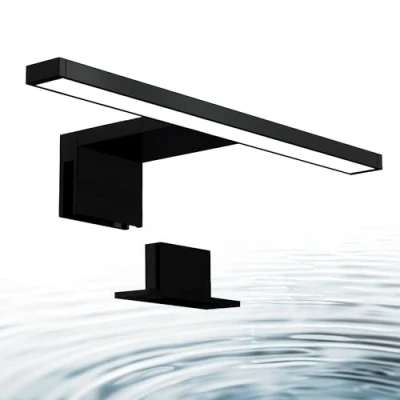Imagen de B.K.Licht Lámpara Espejo de Baño LED IP44, 5W 230V, Pinza + Armario, Blanco Frío 4000k 650lm, 30 x 10.3 3.6 cm