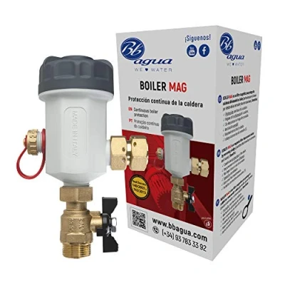 Imagen de Filtro de Agua Boiler Mag. Ideal para protección continua la Caldera. Mejora eficiencia su Fácil Instalación y Mantenimiento. Bbagua.