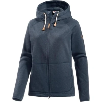 Imagen de FJÄLLRÄVEN Övik Flc W, Sudadera Con Capucha Mujer, Azul (navy), M