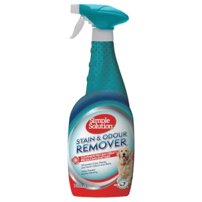 Imagen de Simple Solution Removedor de Manchas y Olores para Perros, Limpiador Enzimático con Poder Pro Bacterias, 750 ml