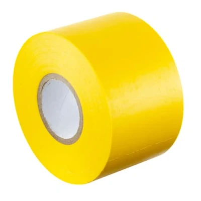 Imagen de Gocableties Cinta aislante amarilla de 50 mm x 33 m para instalaciones eléctricas Autoadhesiva y resistente, ancha proteger, agrupar reparar cables 1 rollo