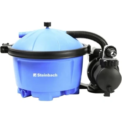 Imagen de STEINBACH Active Balls 50 040220 Bomba autoabsorbente para Piscinas de hasta 22.000 l con prefiltro, manómetro y Temporizador Integrado Incluye Bolas Filtro 545 g