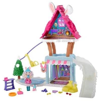 Imagen de Enchantimals Vamos de Chalet esquí Pack con muñeca y Accesorios (Mattel GRW92 9633)
