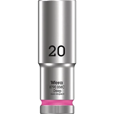 Imagen de WERA 05004560001 8790 HMC Deep 20,0 Llave de vaso larga con arrastre 1/2&quot;