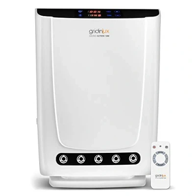 Imagen de gridinlux Generador de Ozono Action 1300 Purificador Aire y Agua Mando a Distancia Especial Hogar Espacios Pequeños Potencia Duración Personalizables 14W