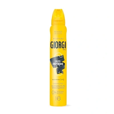 Imagen de Giorgi Line Espuma Rizo Definidos para Controlar y Definir los Rizos más Rebeldes, Apta el Método Curly, Anti Encrespamiento Máxima Hidratación, 0% Alcohol Siliconas, Fijación 6 250 ml