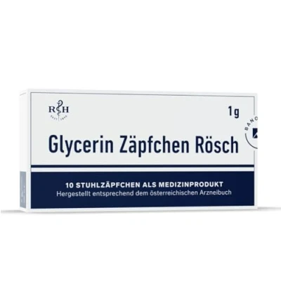Imagen de Supositorios de glicerol 1g 10 piezas para la regulación natural las heces tiene un suave efecto laxante y protege flora intestinal bebés niños pequeños hasta los 2 años