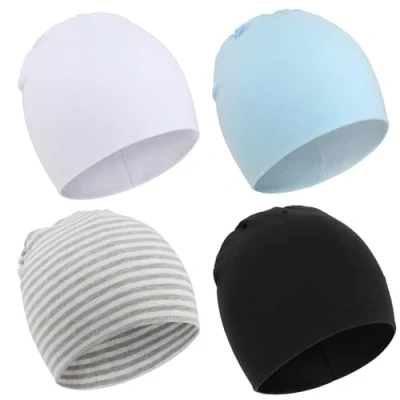 Imagen de DRESHOW 4 PCS Bebé Beanie Sombrero Recién Nacidos Niño Pequeño para Bebés Niños Gorros