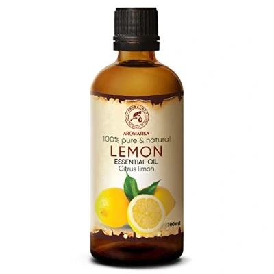 Imagen de Aceite Esencial Limon 100ml Citrus Sin Diluir Italia 100% Natural &amp; Puro para Aliviar Tensión Buen Sueño Mejor Humidificador Aromaterapia Relajación Masaje