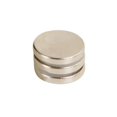 Imagen de Velleman Imán, ultra fuerte, 3 piezas, redondo, Ø 18 x mm, neodimio, plata, ideal para refrigerador o tablero magnético
