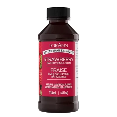 Imagen de Lorann Oils Bakery Emulsions Emulsiones de Sabor Natural y Artificial, 4 onzas, Fresa, Materiales sintéticos, Multicolor, 118 ml (Pack of 1),
