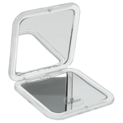 Imagen de Fantasia Espejo de Bolsillo Rectangular Plástico Blanco, Doble Cara, Normal y 7 aumentos, 8,5 x cm, práctico Plegable