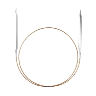 Imagen de Addi Aguja De Tejer Circular, Metal, Plata/Oro, 9,0/100 cm