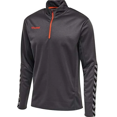 Imagen de HUMMEL hmlAUTHENTIC Kids Half Zip Sweatshirt Color: Asphalt_Talla: 140