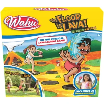 Imagen de Floor is Lava Outdoor Edition, Juego para Exteriores, de interacción Entre niños y Adultos, estimula la Actividad física, a Partir Cinco años