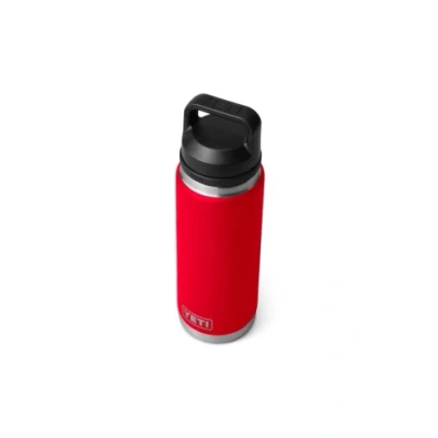 Imagen de YETI Rambler Botella de acero inoxidable aislada al vacío con tapa Chug, rojo rescate, 760 ml