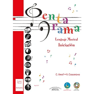 Imagen de PENTAGRAMA PRE Lenguaje Musical INICIACIÓN Libro en Castellano del alumno Incluye CD (Reg. B.3297) Iniciar a los niños el mundo de la ... y divertida: 0 (Pentagrama Musical)