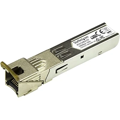 Imagen de StarTech.com Módulo Transceptor SFP Compatible con 453154 B21 de HPE 1000BASE T a RJ45 Cat6 / Cat5e Ethernet Gigabit 1Gb 100m 6120XG, 6120G, Flex Fabric (453154B21ST)