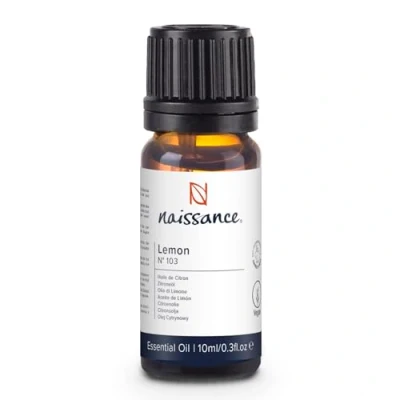 Imagen de Naissance Aceite Esencial de Limón (No.103) 10ml 100% Puro, Vegano, No Diluido Para Relajación, Aromaterapia, Cuidado del Cuerpo, Difusor, Humificador