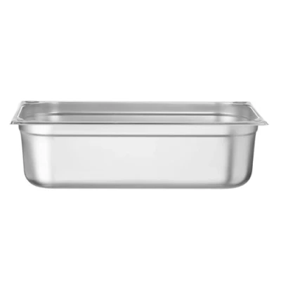 Imagen de HENDI Recipiente GN 1/1,contenedor GN,esquinas reforzadas,resistente a Temperaturas de 40 300C,apto para hornos,congeladores,calientaplatos,baño María,21L,530x325x(H) 150mm,acero inoxidable