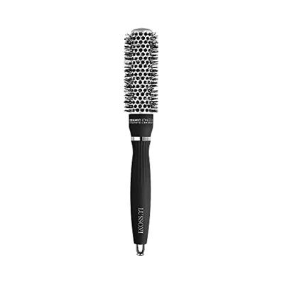 Imagen de T4B Lussoni Hot Volume Cepillo de Modelado Profesional para Cabello, Cerdas Onduladas, Ergonómico, Ionizante, Antiencrespamiento, Resistente al Calor, Revestimiento Cerámico, 25 mm