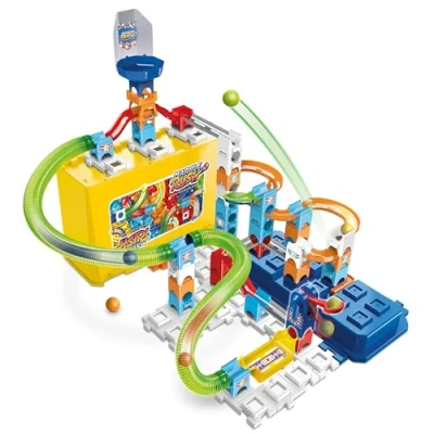 Imagen de VTech Marble Rush Build &amp; Store Box Set M400 Pista interactiva de canicas con emocionantes Elementos y Diferentes Posibilidades Montaje, para niños 4 a 12 años