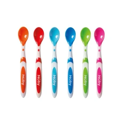 Imagen de Nuby Cucharas para Alimentación de Bebé Set 6 Introducción Alimentos A partir 4 Meses