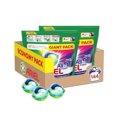 Imagen de Ariel Cápsulas Lavadoras de Color Todo en 1 PODS 144uds