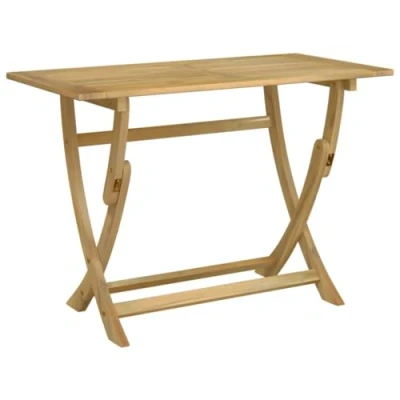 Imagen de vidaXL Mesa de Jardín Plegable, Comedor, Rectangular Exterior, Mueble para Patio Balcón, Madera Maciza Acacia