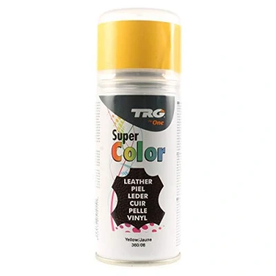 Imagen de TRG The One Tinte en Spray para calzado de Piel y Sintética Ideal Restaurar o cambiar el Color Zapatos Super #360 Amarillo, 150ml