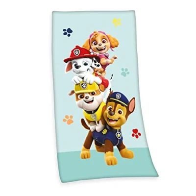 Imagen de Herding Paw Patrol Paño de Velur (75 x 150 cm, 100% algodón, Terciopelo)