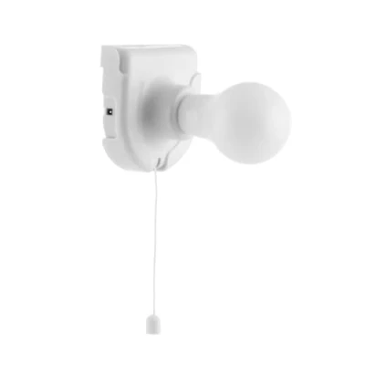 Imagen de InnovaGoods Bombilla LED Portátil Sin Cables, Ideal para Acampadas y Espacios Electricidad, Luz con Sensor de Movimiento a Pilas, Blanco, 1 Unidad, Plástico